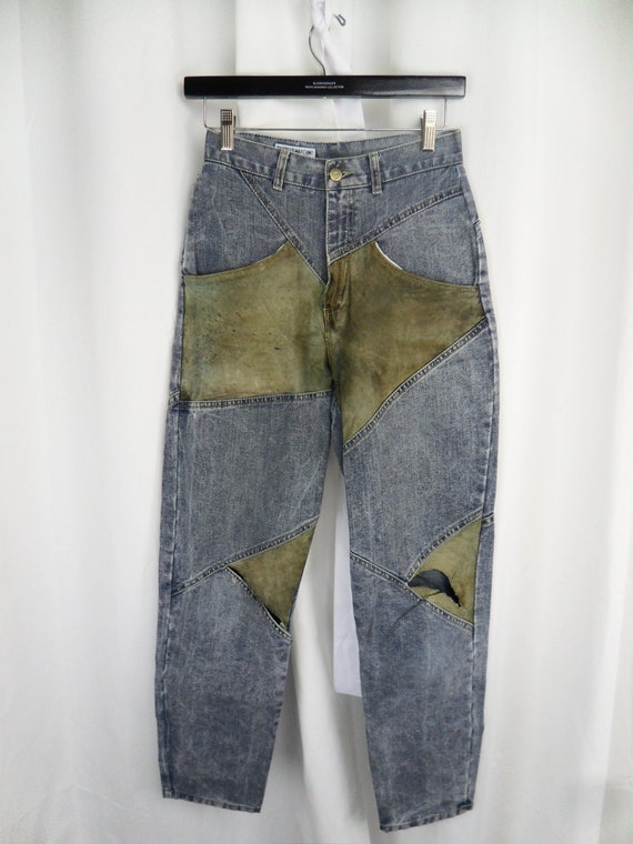 80's Guess high waist cigarette jeans distressed by ModFashRedux