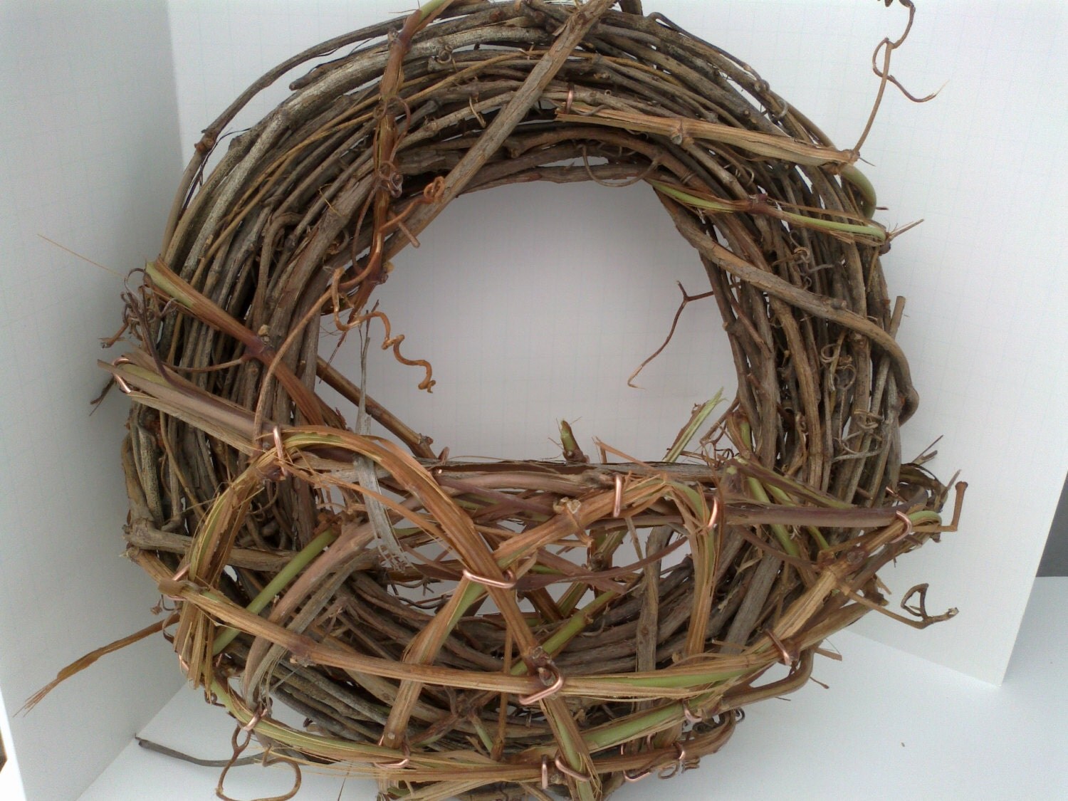 Grapevine Wall Basket Grapevine planter Rustic Wall basket