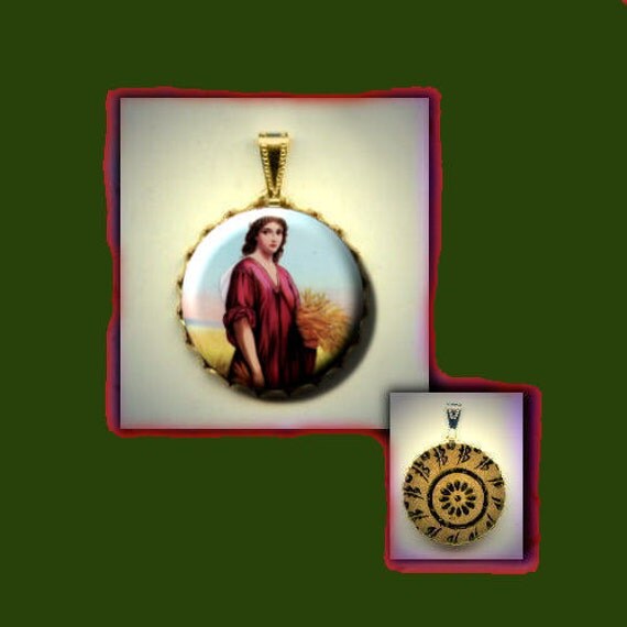 St. RUTH Patron Saint of Mercy and Hand by CurioCave