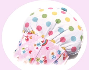Aromatherapy Heating Pad, Rainbow Pink Cupcake Heat Pack, Lavender Scented Gifts for Mothersday