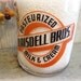 1952 blaisdell bros quart pyro milk bottle / rare dairy advertising