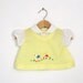 Vintage Baby Girl Shirt or Dress in Yellow and White 0 to 6 months
