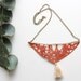 50% off O R A N D Z E R I /leather necklace - Christmas Sale