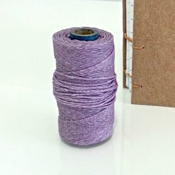 Waxed Irish Linen Thread Book Binding Cord 5 yards of 4ply