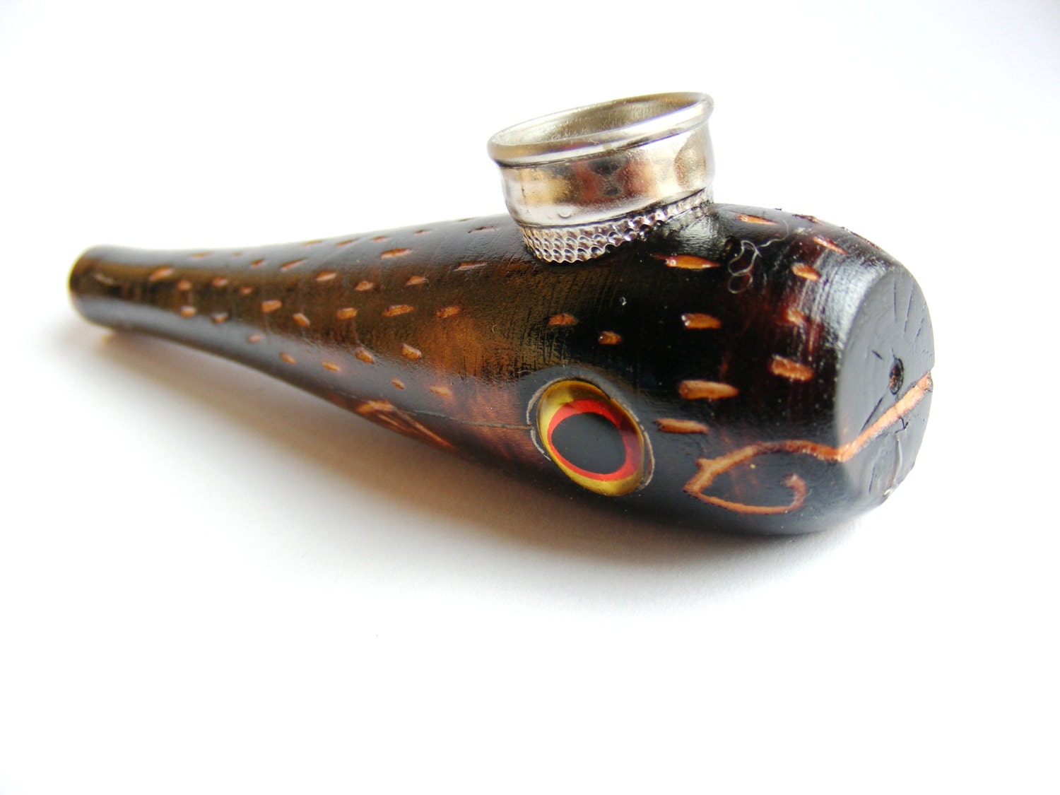 Fishing lure pipeHerbal pocket pipe made from by EireEcoRings