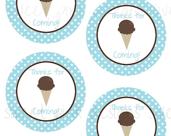 Ice Cream Shoppe Printable Birthday Party by Sweetpinkdesigns