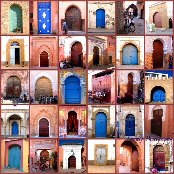 portes marocaines photo collage decor marocain sur la toile portes marocaines photo collage decor marocain sur la toile