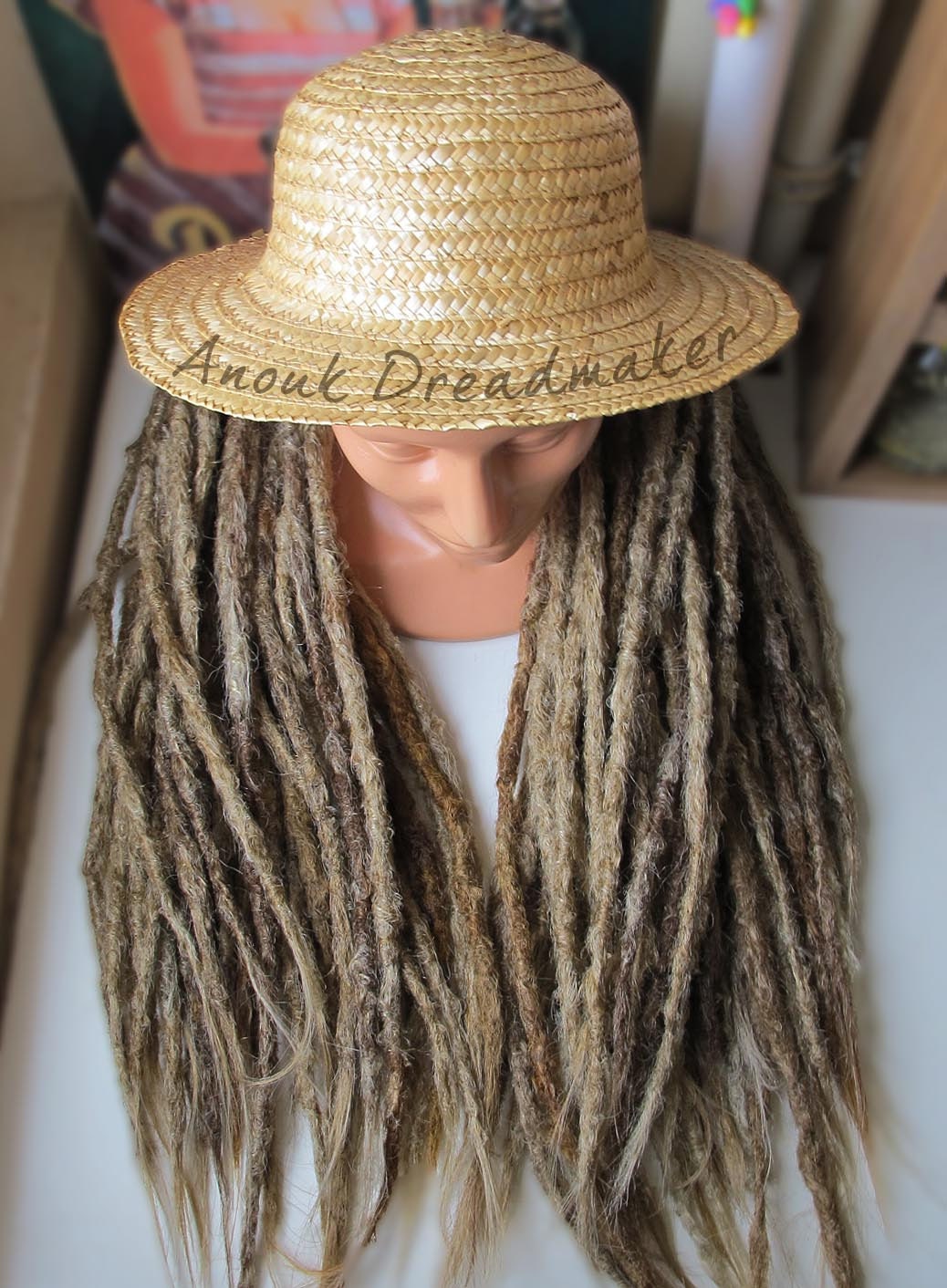 how to attach single ended synthetic dreads