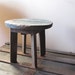 Little boy blue...Vintage Small Blue Chippy Paint/Farm Milking Stool/Spring Trends/Farm