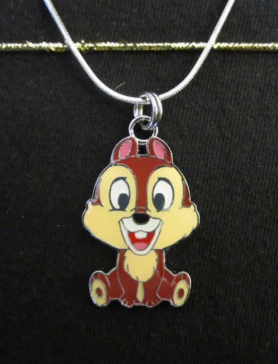 Items Similar To Chipmunks Chip Dale Necklace Pendant Charm Jewelry