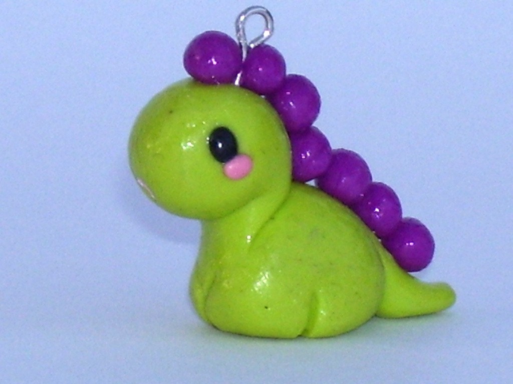 cute clay dinosaur