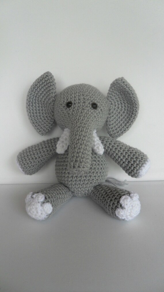 crochet elephant stuffed animal