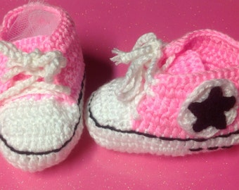 Children's first walker shoes / booties, converse chucks