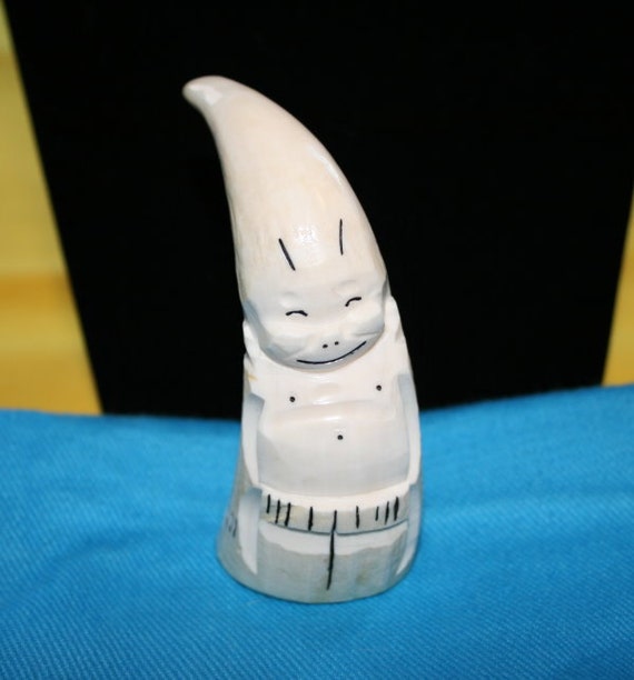 Ivory Billiken Genuine Whale Tooth Eskimo by ChicadeesTreasures