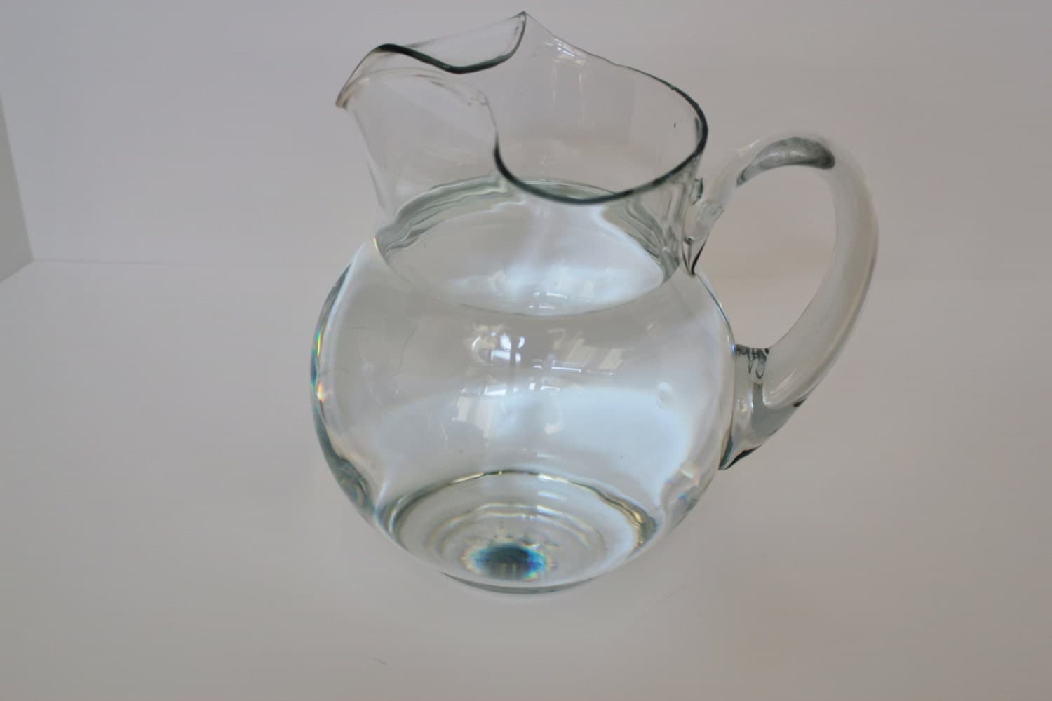 Vntage Koolaid Style Clear Glass Pitcher