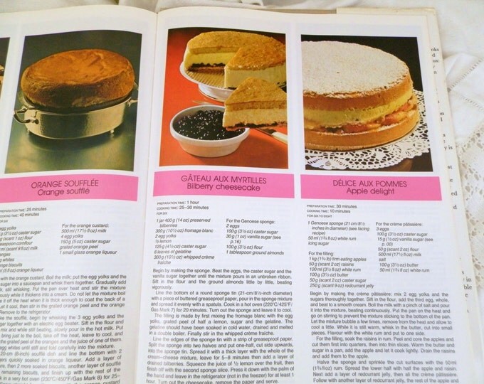 Vintage French 1985 The Second Elle Cook Book 192 pages Written in English / French Cook Book / Vintage Retro Home Interior / House Wife Vintage French 1985 The Second Elle Cook Book 192 pages Written in English / French Cook Book / Vintage Retro Home Interior / House Wife