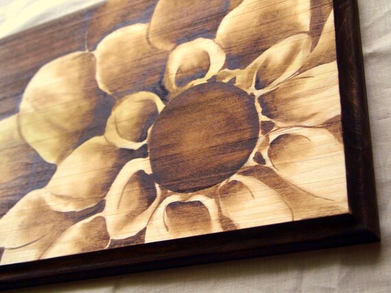 Items similar to Wood Stain Shading Artwork (Wooden Plaque 