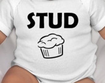 Stud Muffin baby tee - Baby boy gift - newborn baby gift - newborn boy - boy baby shower gifts - new baby gift ideas - newborn baby gifts