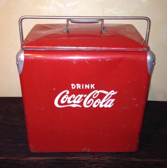 Antique Coke Cooler c1940's / 50's