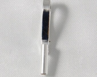 2 pcs - Vertical Brooch, Pin Converter Silver