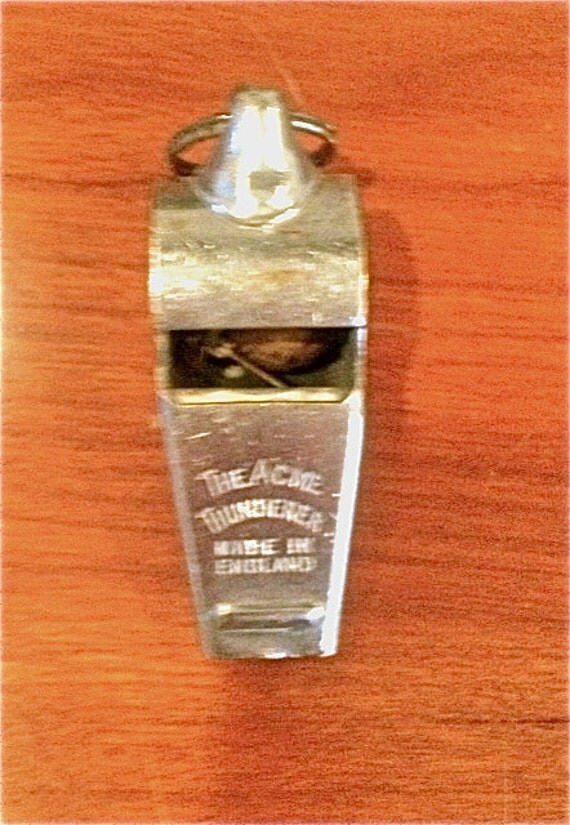 Vintage Acme Thunderer Police Whistle Made In England