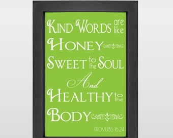 Bible Verse Honey Healthy