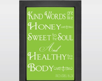 Bible Verse Honey Healthy