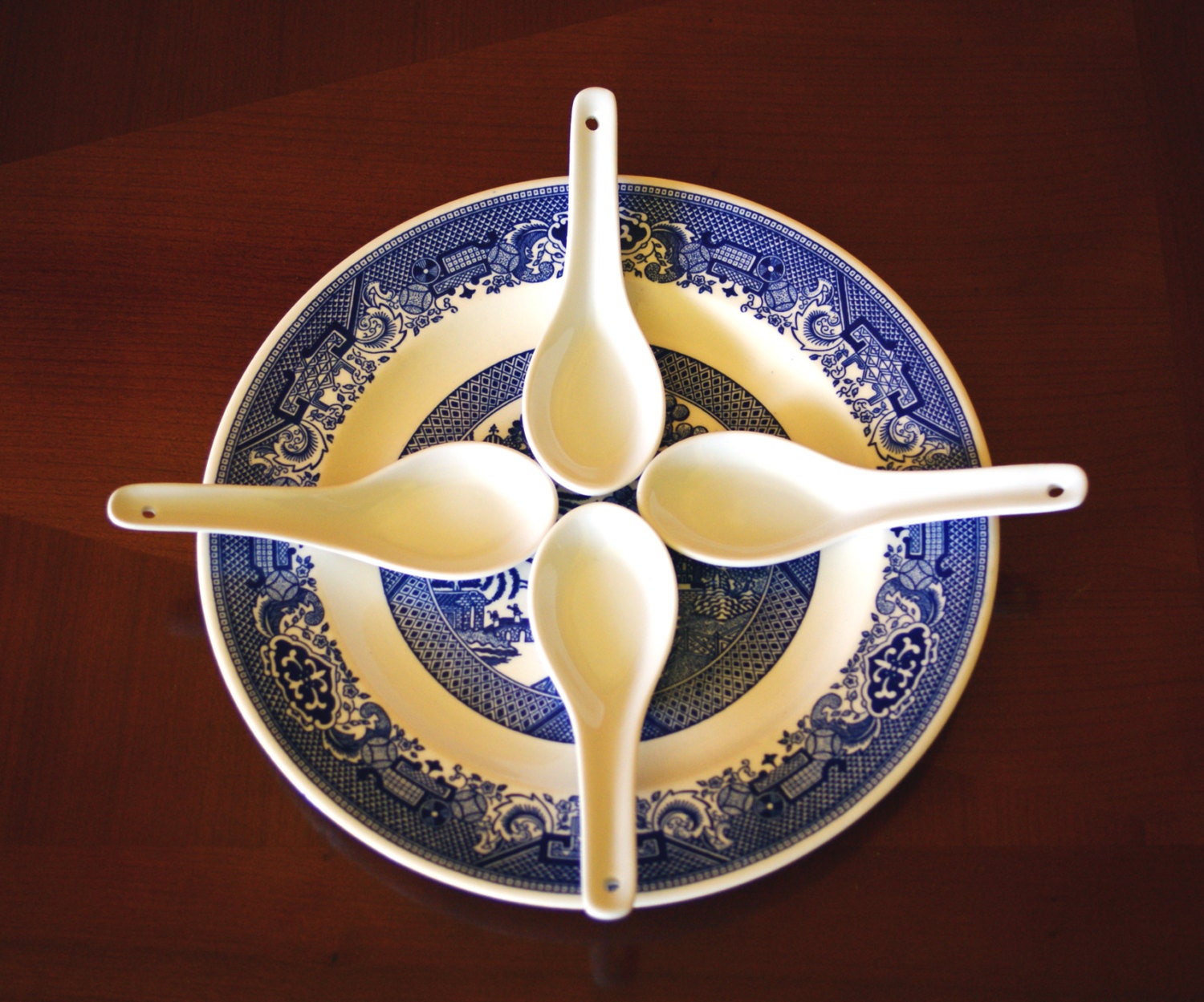 Vintage Royal China Blue Willow Ware 10″ Dinner Plate Haute Juice