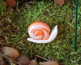 Marbled Snail for Fairy gardens gnome pixie terrarium
