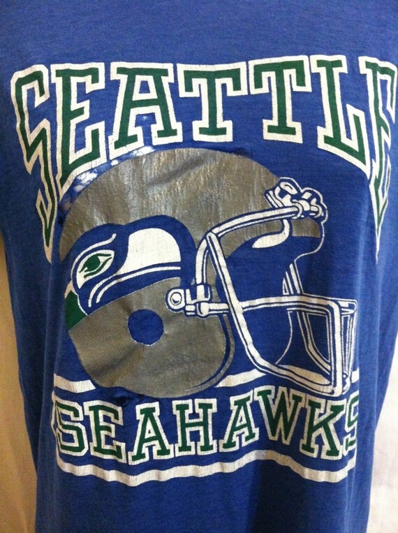 Vintage 70s SEAHAWKS Tshirt/ Original NFL Seattle Pro Football