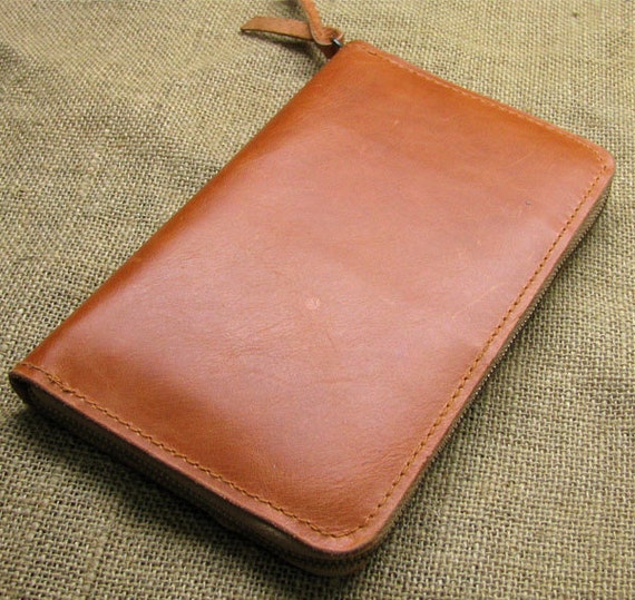 A6 Leather Journal Diary Notebook with zipper /loose-leaf