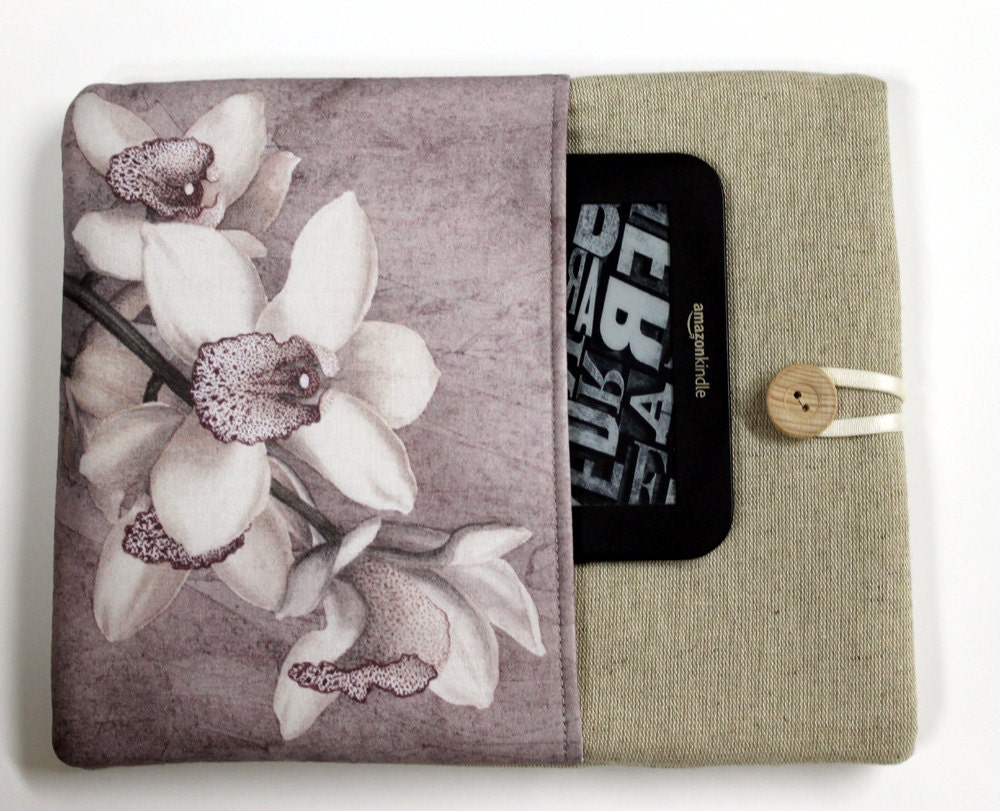 Womens Laptop Sleeve Laptop Case pocket Orchids by StudioPapilio