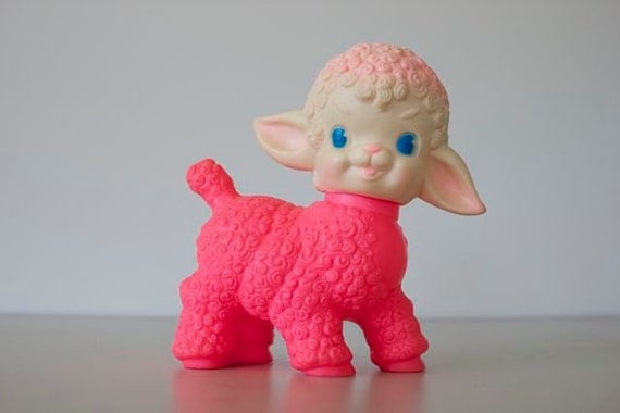 lamb squeaky toy