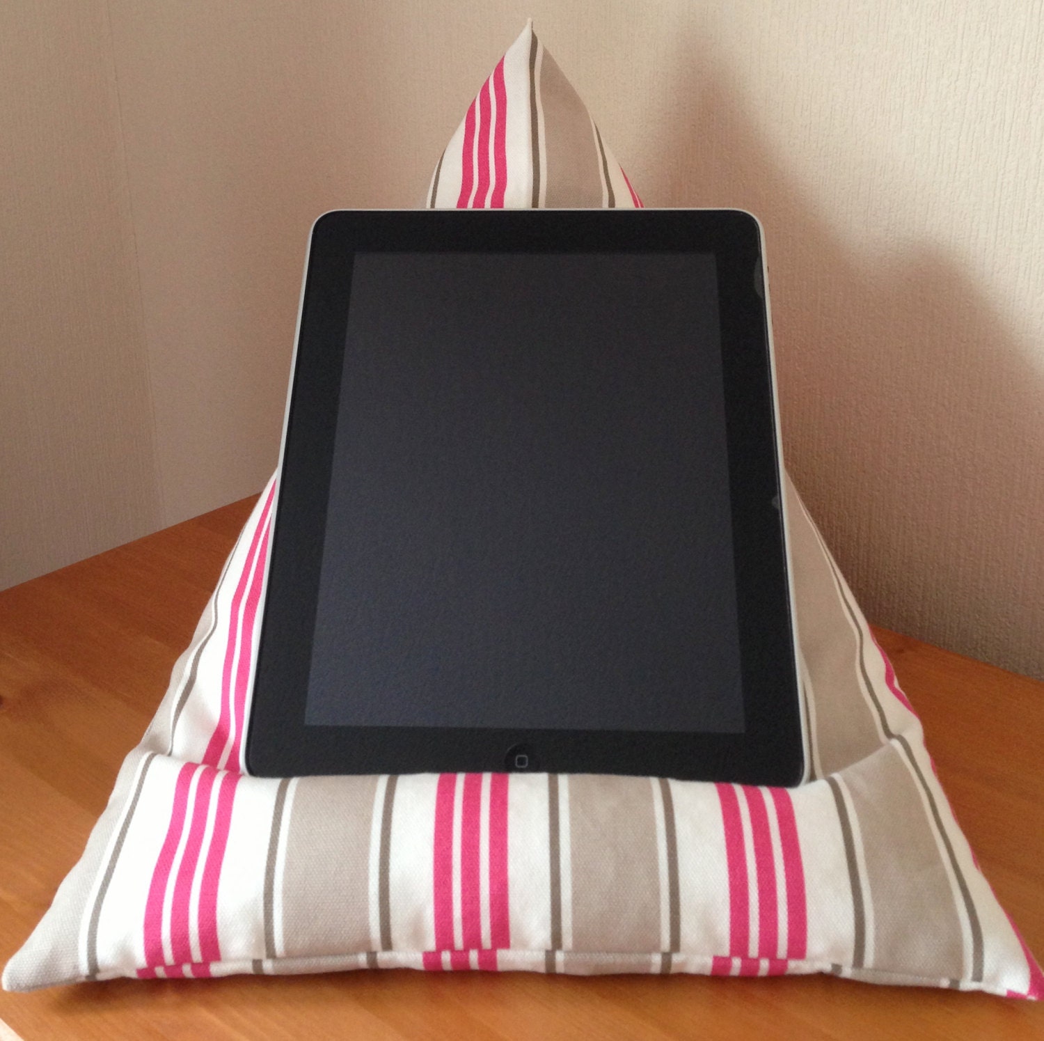 Bean Bag Stand for iPad tablet or ereader by CowslipDesigns