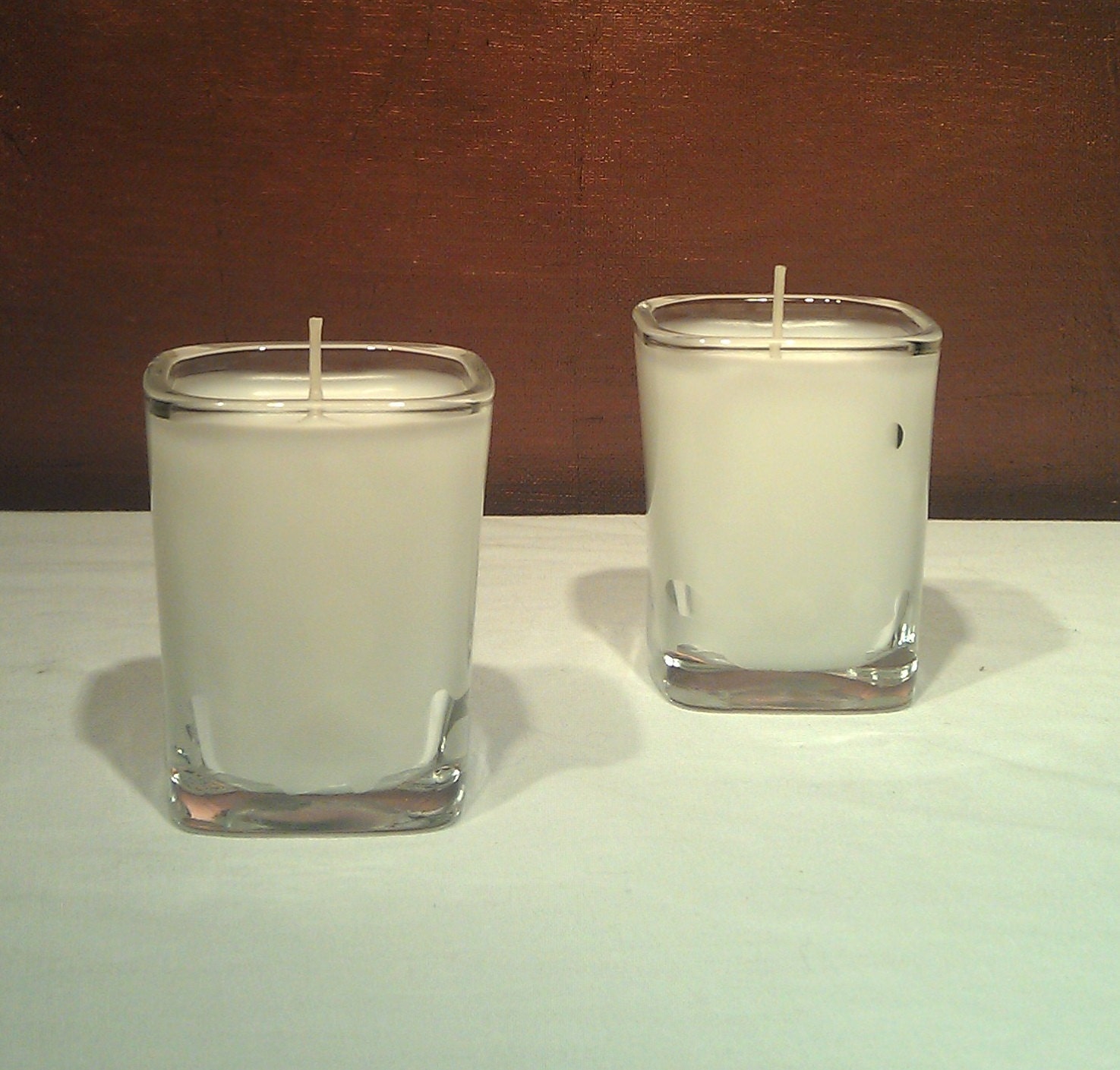 Square Shot Glass Scented Candles sold in set of 2