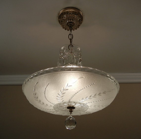 Glass beaded ceiling lights