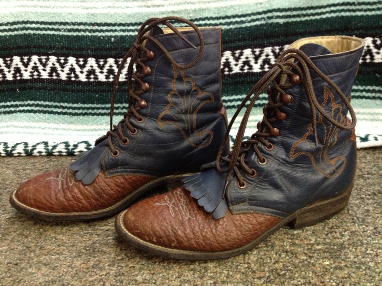 black mexican boots for men