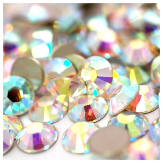1000 5mm Crystal AB Flatback Resin Rhinestones ss20 High
