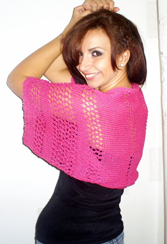 Items similar to Bolero, sleeves, knitted bolero, elegant knit bolero