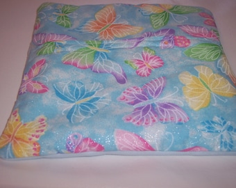 Butterflies,Pastel Colors, Microwave potato bag, Tortilla Warmer, Corn on the Cob Bag, Sweet Potato Cooking Bag