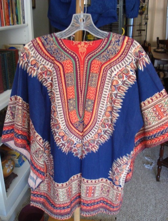 Vintage Original Hippie Dashiki Shirt Early 1970s