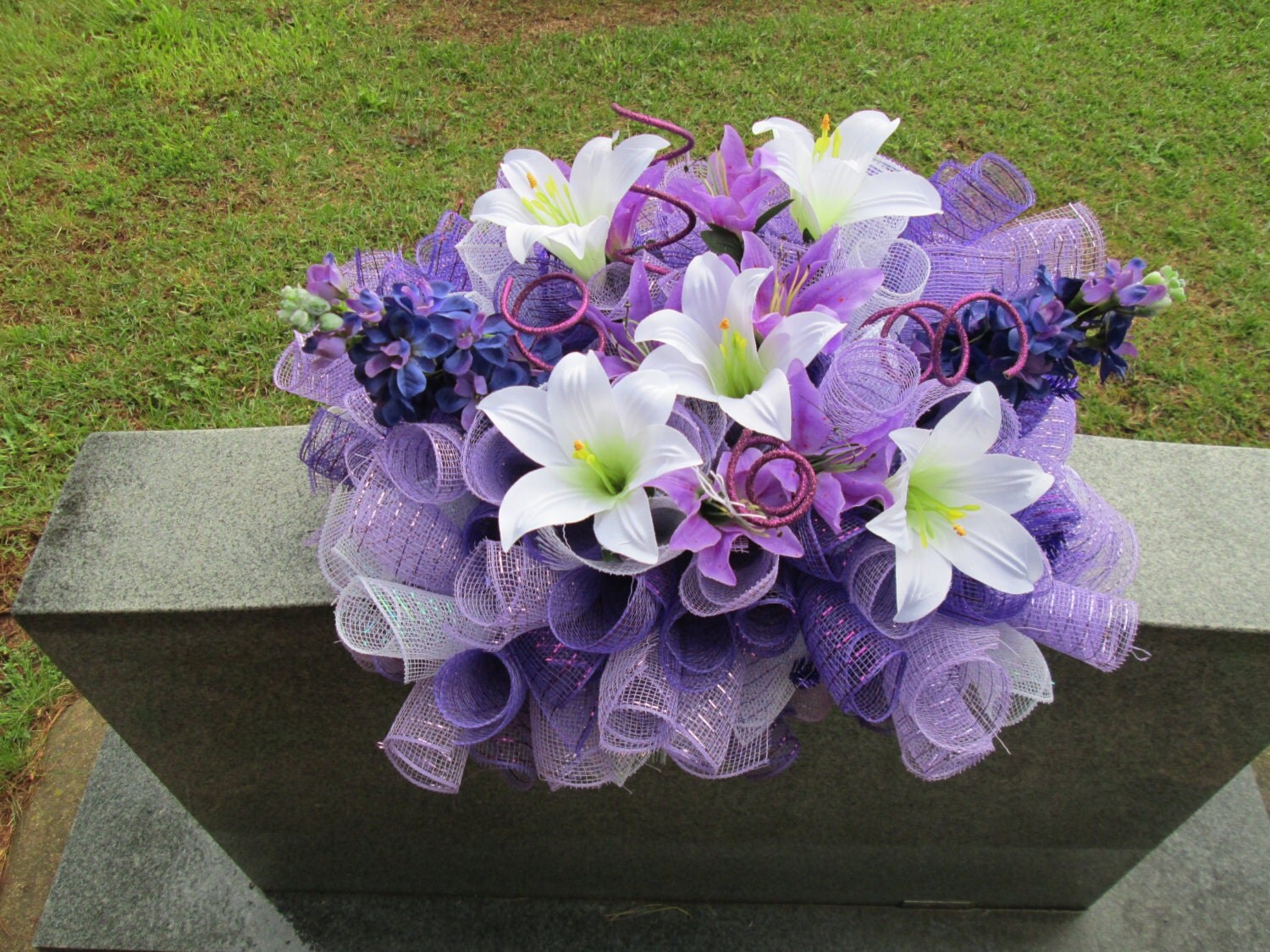 Headstone saddle Grave decoration Gravestone saddle Deco