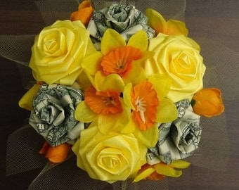 Lucky Money Cutie Pot Ribbon Flower Centerpiece