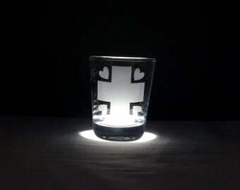 Shot Glass - Nurse Redheart Cutie Mark