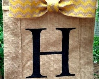 Personalized Burlap Garden Flag - Garden Burlap Flag 9