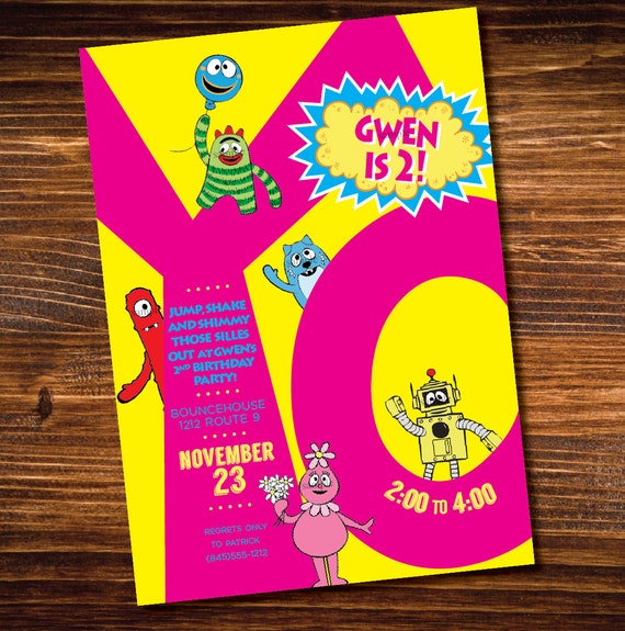 Sample Yo Gabba Gabba Invitations 5