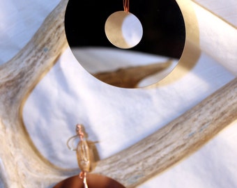 Lap top computer hard drive platter Earrings