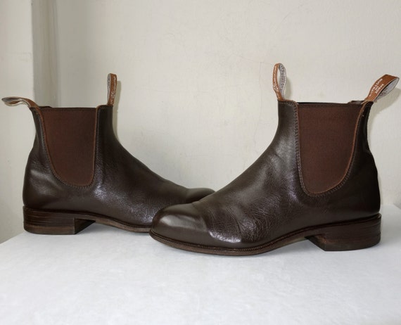 Vintage RM Williams Brown Leather Chelsea Boots Womens Size