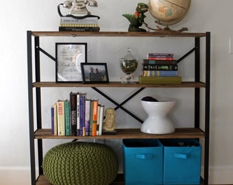 Reclaimed Wood Bookcase - "The Saunders"