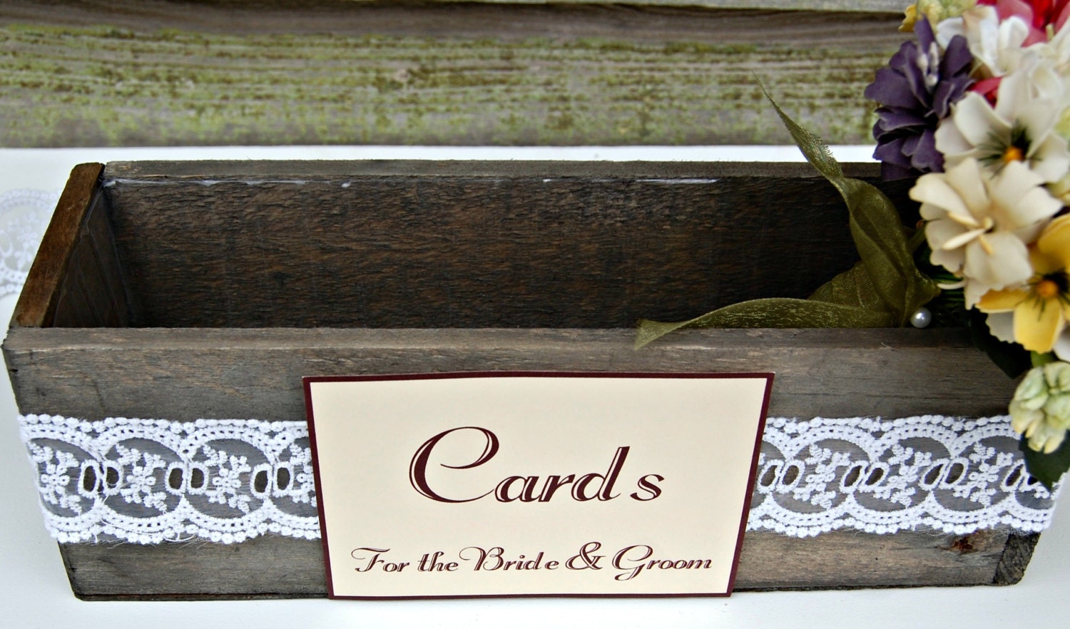 Wedding Card Box Barn Wood Rustic Wedding DecorProgram